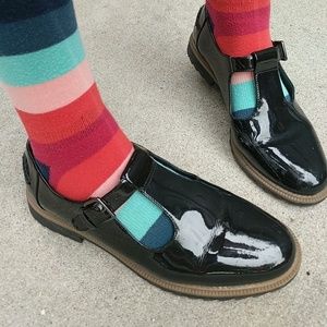 Clarks Patent Mary Jane Shoes